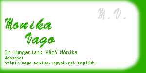 monika vago business card
