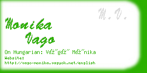 monika vago business card
